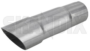 Exhaust pipe exposed Tailpipe 31372152 (1002446) - Volvo 850, S70, V70 (-2000) - exhaust pipe exposed tailpipe Own-label awd clamp exposed oval pipe tailpipe without