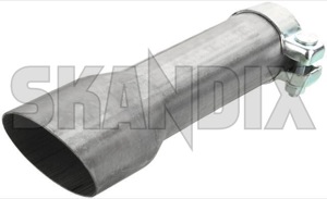 Exhaust pipe exposed Tailpipe 31372149 (1002451) - Volvo 850, V70 (-2000) - exhaust pipe exposed tailpipe Own-label awd clamp exposed oval pipe tailpipe with without