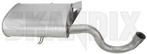 Rear Silencer 9445320 (1002468) - Volvo 900 - end silencer rear silencer Own-label axle clamp for pipe rigid tailpipe vehicles with without