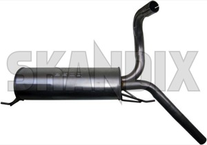 Rear Silencer 3467687 (1002563) - Volvo 400 - end silencer rear silencer Own-label clamp pipe tailpipe without