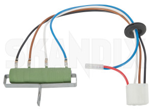 Resistor, Interior blower 1370240 (1002747) - Volvo 140, 164, 200 - preresistor pre resistor resistor interior blower series resistance Own-label air conditioner controlled for heating vacuum vehicles with
