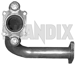 Downpipe single tube 3461029 (1003042) - Volvo 400 - downpipe single tube exhaust pipe header pipe Genuine single tube