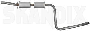 Front silencer 3485819 (1003043) - Volvo 400 - front silencer Own-label clamp pipe without