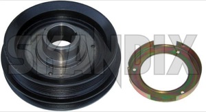 Belt pulley, Crankshaft 9321530 (1003069) - Saab 9000 - belt pulley crankshaft Own-label 