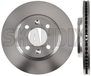 Brake disc Front axle 4002150 (1003167) - Saab 900 (-1993), 9000 - brake disc front axle brake rotor brakerotors rotors zimmermann Zimmermann 2 additional and axle fits front info info  left note pieces please right