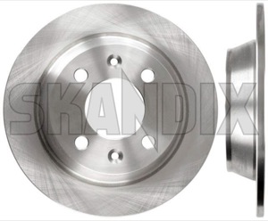 Brake disc Rear axle 8970717 (1003169) - Saab 900 (-1993), 9000 - brake disc rear axle brake rotor brakerotors rotors Own-label 2 additional and axle fits info info  left note pieces please rear right
