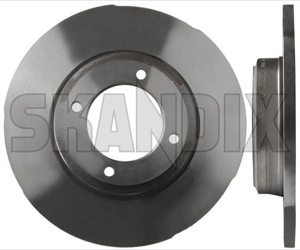 Brake disc Front axle non vented 8934036 (1003170) - Saab 900 (-1993), 99 - brake disc front axle non vented brake rotor brakerotors rotors Own-label 2 additional axle front info info  non note pieces please solid vented