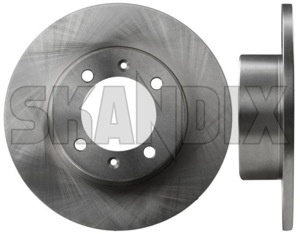 Brake disc Front axle non vented 32000298 (1003171) - Saab 90, 900 (-1993), 99 - brake disc front axle non vented brake rotor brakerotors rotors Own-label 2 additional and axle fits front info info  left non note pieces please right solid vented