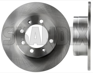 Brake disc Front axle Rear axle non vented 8904575 (1003173) - Saab 90, 900 (-1993), 99 - brake disc front axle rear axle non vented brake rotor brakerotors rotors Own-label 2 additional and axle fits front info info  left non note pieces please rear right solid vented