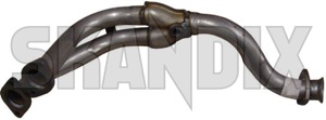 Downpipe double tube 5466214 (1003343) - Saab 900 (-1993) - downpipe double tube exhaust pipe header pipe Own-label catalytic converter double for tube vehicles with