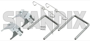 Accessory kit, Brake pads Front axle 7874548 (1003454) - Saab 90, 900 (-1993), 99 - accessory kit brake pads front axle Own-label axle front