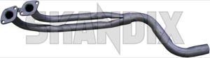 Downpipe double tube 7894751 (1003521) - Saab 90, 99 - downpipe double tube exhaust pipe header pipe Own-label double tube