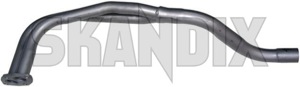 Downpipe double tube  (1003522) - Saab 99 - downpipe double tube exhaust pipe header pipe Own-label double tube