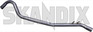 Exhaust pipe single, round 9317405 (1003523) - Saab 99 - exhaust pipe single round Own-label bent round single single 