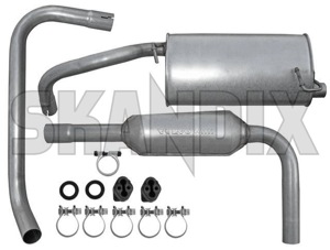 Exhaust system from Catalytic converter 3486448 (1003619) - Volvo 400 - exhaust system from catalytic converter Genuine addon add on catalytic converter from material steel with