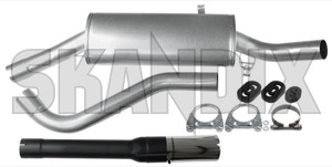 Sports silencer set Steel from Intermediate pipe  (1003628) - Saab 900 (-1993) - sports silencer set steel from intermediate pipe simons Simons abe  abe  2,5 25 2 5 2,5 25inch 2 5inch 63,5 635 63 5 63,5 635mm 63 5mm addon add on catalytic certificate certification compulsory converter for from general inch intermediate material mm oval pipe registration roadworthy single single  steel vehicles with without