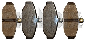 Brake pad set Front axle System Girling 31261182 (1003665) - Volvo 700, 900 - brake pad set front axle system girling Genuine 2 2pistons abs axle for front girling pistons system vehicles without