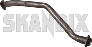 Downpipe single tube 7514250 (1003676) - Saab 900 (-1993) - downpipe single tube exhaust pipe header pipe Own-label catalytic converter for single tube vehicles with