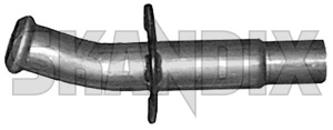 Intermediate exhaust pipe from Catalytic converter to Front silencer 3486398 (1003692) - Volvo 400 - intermediate exhaust pipe from catalytic converter to front silencer Genuine      catalytic catyltic converter from front silencer to