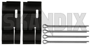 SKANDIX Shop Saab Ersatzteile: Montagesatz, Bremsbelag Vorderachse massiv  (1003715)