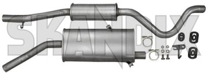 Exhaust system from Intermediate pipe 8819690 (1003794) - Saab 900 (-1993) - exhaust system from intermediate pipe Genuine addon add on from intermediate material pipe steel with