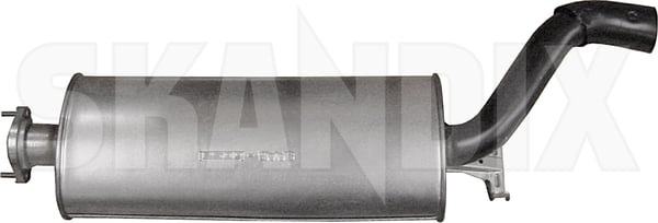 Rear Silencer 5325006 (1003829) - Saab 9000 - ОЕ-Numbers: 4159976 - Keywords: end silencer muffler mufler rear silencer Genuine round single single