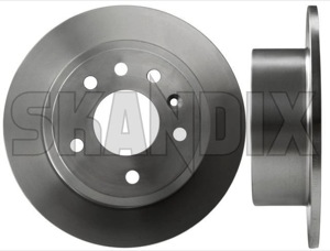 Brake disc Rear axle non vented 4241477 (1003833) - Saab 900 (1994-) - brake disc rear axle non vented brake rotor brakerotors rotors zimmermann Zimmermann 2 additional axle info info  non note pieces please rear solid vented