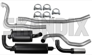 Sports silencer set from Turbo charger  (1003848) - Volvo 200 - sports silencer set from turbo charger simons Simons abe  abe  2,5 25 2 5 2,5 25inch 2 5inch 63,5 635 63 5 63,5 635mm 63 5mm addon add on certification charger from general inch material mm round single single  supercharger turbo turbocharger with without