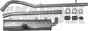Exhaust system from Front silencer 8817850 (1003889) - Saab 90, 900 (-1993) - exhaust system from front silencer Genuine addon add on from front material silencer steel with