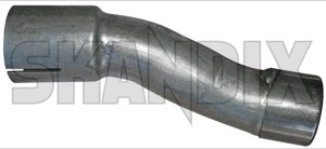 Exhaust pipe single, round 3472684 (1003918) - Volvo 400 - exhaust pipe single round Own-label bent round single single 