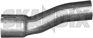 Exhaust pipe single, round 3486109 (1003940) - Volvo 400 - exhaust pipe single round Own-label bent round single single 