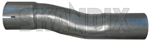 Exhaust pipe single, round 3486110 (1003941) - Volvo 400 - exhaust pipe single round Own-label bent round single single 