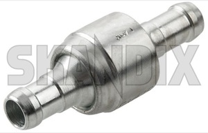 Valve, Brake booster  (1003961) - Volvo 120, 130, 220, 140, 164, 200, 300, 700, 900, P1800, P1800, P1800ES, PV, S60 (-2009), S80 (-2006), V70 P26, XC70 (2001-2007), XC90 (-2014) - 1800e p1800e valve brake booster Own-label 1002772 1019918 metal nonreturn non return valve