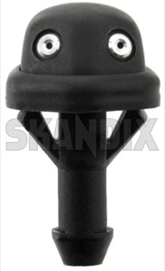 Nozzle, Windscreen washer fits left and right for Windscreen 1382494 (1003982) - Volvo 120, 130, 220, 140, 164, 200 - nozzle windscreen washer fits left and right for windscreen squirter jet nozzle window washer nozzle wiper washer nozzle Own-label and cleaning fits for left right window windscreen
