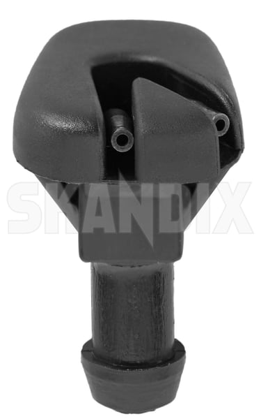 Nozzle, Windscreen washer right for Windscreen 9151800 (1003991) - Volvo 700, 900, S90, V90 (-1998) - ОЕ-Numbers: 1369804, 6846103, 6846552 - Keywords: nozzle windscreen washer right for windscreen squirter jet nozzle window washer nozzle wiper washer nozzle Own-label cleaning for right window windscreen