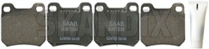 Brake pad set Rear axle 5057336 (1004120) - Saab 9-5 (-2010) - brake pad set rear axle Genuine axle rear