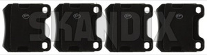 Brake pad set Rear axle 5057336 (1004220) - Saab 9-5 (-2010) - brake pad set rear axle Own-label axle rear