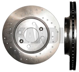 Brake disc Front axle perforated internally vented Sport Brake disc 4002150 (1004246) - Saab 900 (-1993), 9000 - brake disc front axle perforated internally vented sport brake disc brake rotor brakerotors rotors zimmermann Zimmermann abe  abe  2 additional and axle brake certification disc fits front general info info  internally left note perforated pieces please right sport vented with