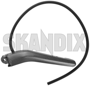 Wiper arm, Headlight cleaning left silver 1369712 (1004249) - Volvo 700, 900 - wiper arm headlight cleaning left silver wipers Genuine fog included left lights silver with