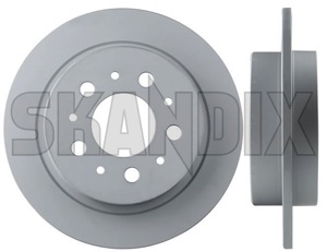 Brake disc Rear axle non vented 31262093 (1004440) - Volvo 900 - brake disc rear axle non vented brake rotor brakerotors rotors Own-label 2 265 265mm additional ambulance and axle except fits for hearse info info  left mm model multilink non note pieces please rear right solid vehicles vented with