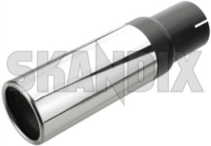 Exhaust pipe exposed Tailpipe chromed 9470666 (1004484) - Volvo 850, S70, V70 (-2000) - exhaust pipe exposed tailpipe chromed Own-label 80 80mm chromed exposed mm round tailpipe