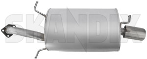 Rear Silencer 30613762 (1004746) - Volvo S40, V40 (-2004) - end silencer rear silencer Own-label addon add on material oval single single  without