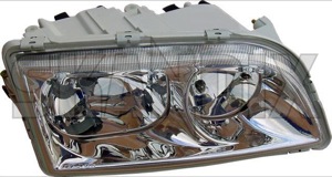 Headlight right Dual headlight 30899683 (1004811) - Volvo S40, V40 (-2004) - headlight right dual headlight hella Hella 4 4terminal aiming clear dual for glass headlight motor right righthand right hand terminal traffic with