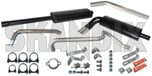 Sports silencer set Steel from Manifold  (1004821) - Volvo PV - sports silencer set steel from manifold simons Simons abe  abe  2 2inch 50,8 508 50 8 50,8 508mm 50 8mm addon add on certification double double  doubleexhaust doublepipeexhaust doublepipes from general inch kit manifold material mm rolled steel with without