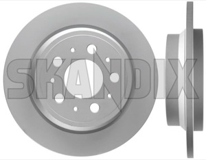 Brake disc Rear axle non vented 31471821 (1004868) - Volvo S60 (-2009), S80 (-2006), V70 P26 (2001-2007), XC70 (2001-2007) - brake disc rear axle non vented brake rotor brakerotors rotors zimmermann Zimmermann 2 288 288mm additional and axle except fits for info info  left mm model non note pieces please rear right s60r solid v70r vented