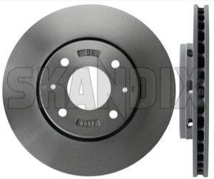 Brake disc Front axle internally vented 30818027 (1004879) - Volvo S40, V40 (-2004) - brake disc front axle internally vented brake rotor brakerotors rotors Genuine 2 281 281mm additional and axle fits front info info  internally left mm note pieces please right vented
