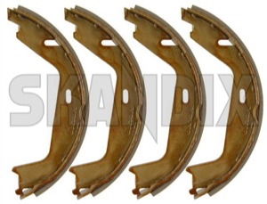 Brake shoe set, Park brake 31262869 (1004954) - Volvo S60 (-2009), S80 (2007-), S80 (-2006), V70 P26 (2001-2007), XC70 (2001-2007) - brake shoe set park brake Genuine manual operation with
