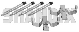 Accessory kit, Brake pads Rear axle 4467098 (1004995) - Saab 9-3 (-2003), 9-5 (-2010), 900 (1994-) - accessory kit brake pads rear axle Own-label axle rear