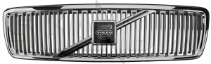 Radiator grill with Rod with Emblem chrome 9127580 (1005060) - Volvo C70 (-2005), S70, V70, V70XC (-2000) - grille radiator grill with rod with emblem chrome Genuine chrome emblem rod with