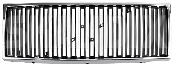 Radiator grill without Rod without Emblem 1369616 (1005067) - Volvo 700 - Keywords: grille radiator grill without rod without emblem Own-label black chrome emblem fog included lights rod without